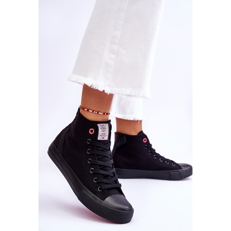 Sneakers alte classiche da donna Cross Jeans LL2R4088C nere nero 2