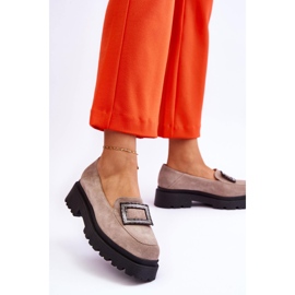 FILIPCZYK Comodi mocassini in camoscio beige Agathe 2