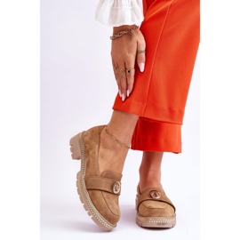 FILIPCZYK Eleganti mocassini in camoscio Laverne beige scuro 1