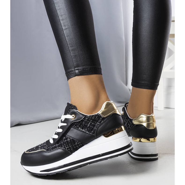 PA1 Sneakers nere con inserti decorativi in ​​Krystal nero 1