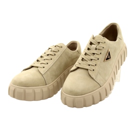 Sneakers Filippo DP4138 in pelle scamosciata beige 3