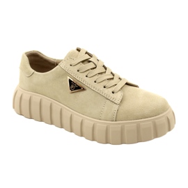 Sneakers Filippo DP4138 in pelle scamosciata beige 1