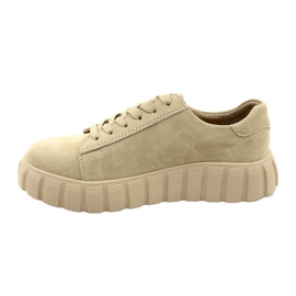 Sneakers Filippo DP4138 in pelle scamosciata beige 2