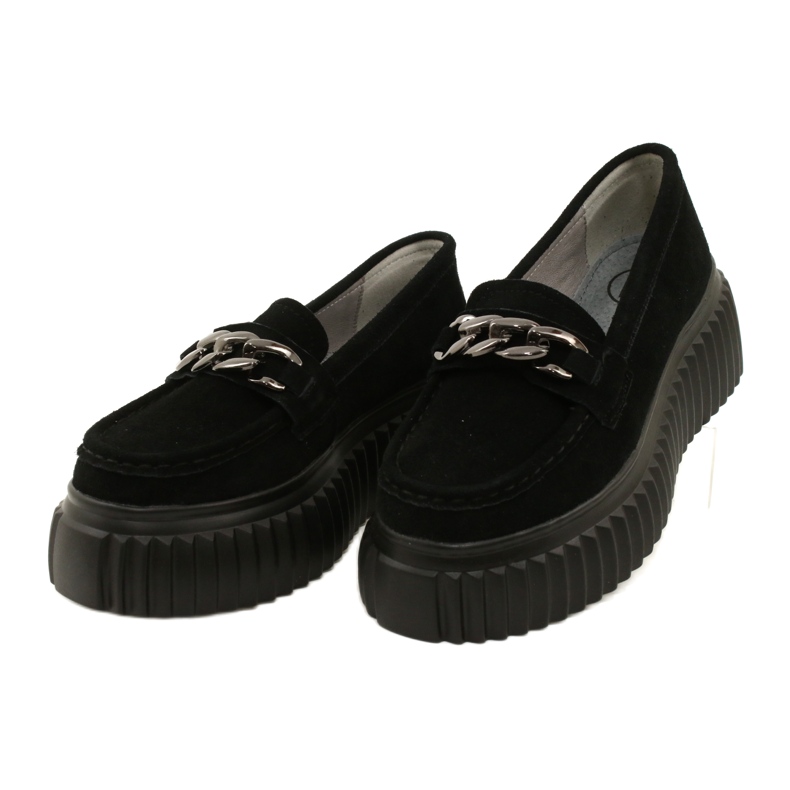 Mocassino scamosciato Filippo DP4450 BK nero 3