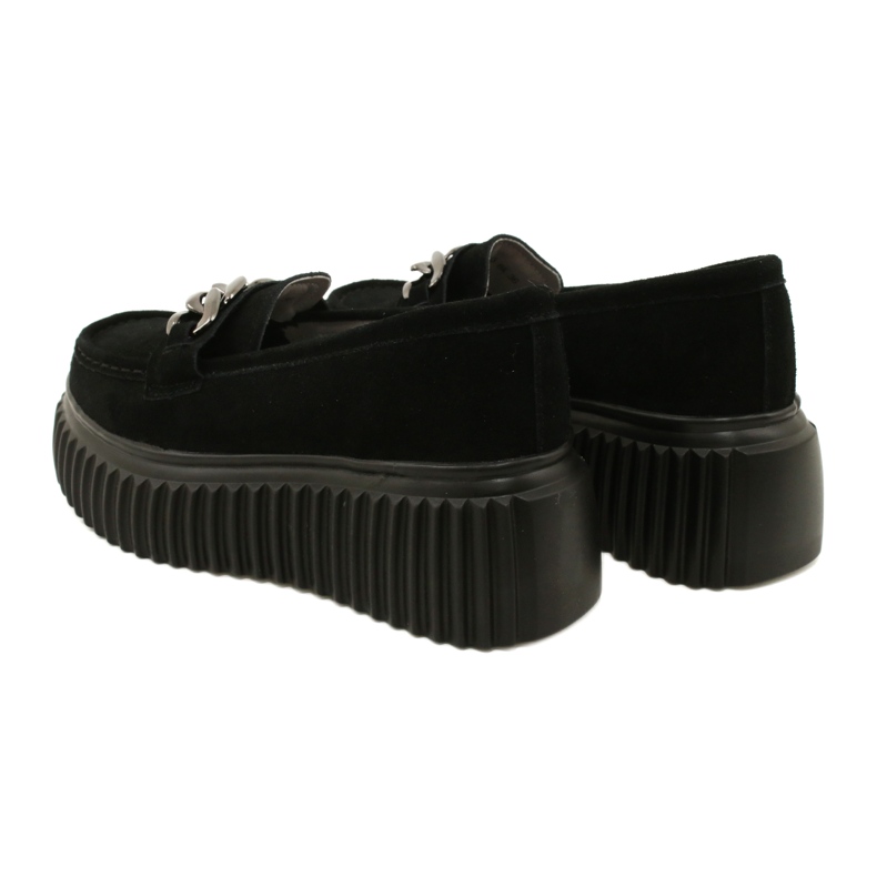 Mocassino scamosciato Filippo DP4450 BK nero 4