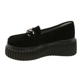 Mocassino scamosciato Filippo DP4450 BK nero 2
