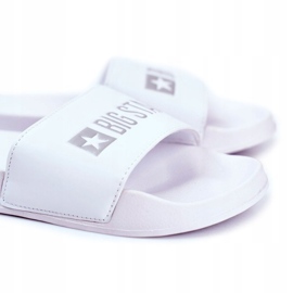 Pantofole da uomo Big Star in gomma bianca GG174935 bianco 4