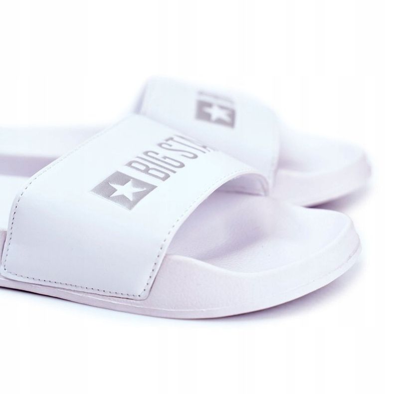 Pantofole da uomo Big Star in gomma bianca GG174935 4