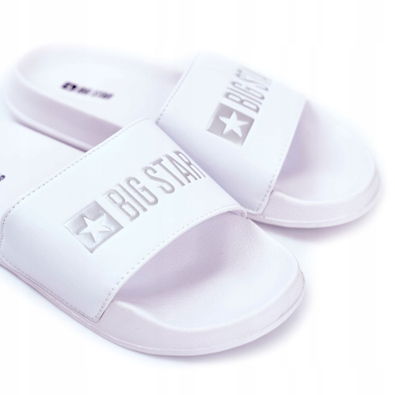 Pantofole da uomo Big Star in gomma bianca GG174935 bianco 3
