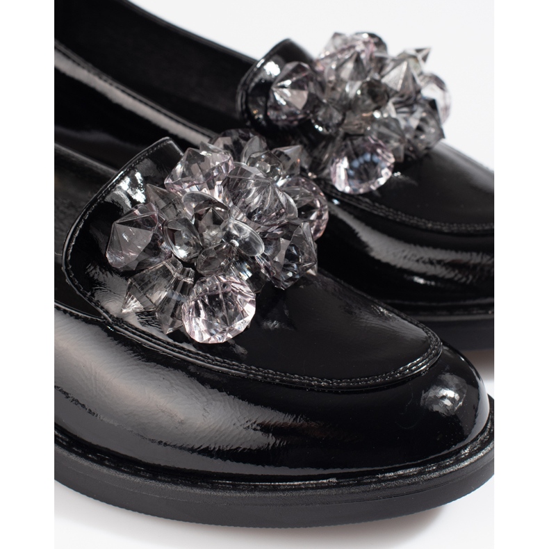 W. Potocki Scarpe da donna laccate con decoro Potocki nero 1
