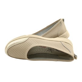 Ballerine in pelle traforata Evento 21PB32-3621 beige d'oro 5