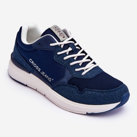 Scarpe sportive da uomo Cross Jeans LL1R4051 blu navy 1