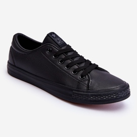 Scarpe da ginnastica classiche stringate da uomo Black Hank nero 1