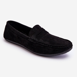 Mocassini in pelle scamosciata da uomo Black Mack nero 1