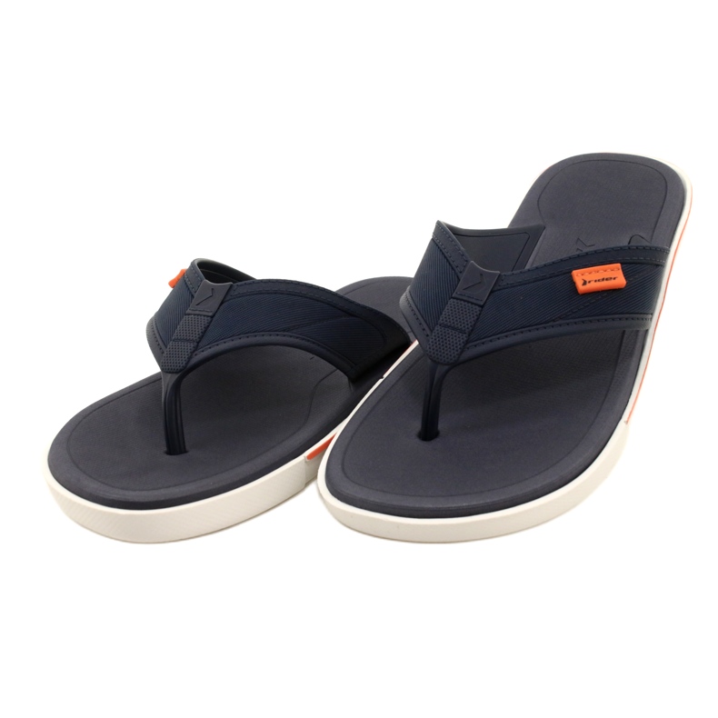 Infradito da uomo in gel Rider 11772 AG379 Blu nero 3