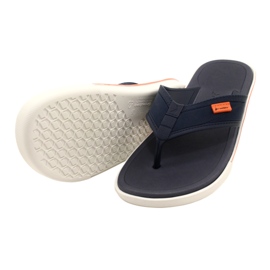 Infradito da uomo in gel Rider 11772 AG379 Blu nero 4