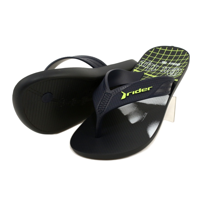 Infradito da uomo Rider 11804 AE205, nere nero 4