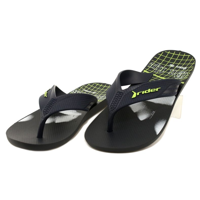 Infradito da uomo Rider 11804 AE205, nere nero 3