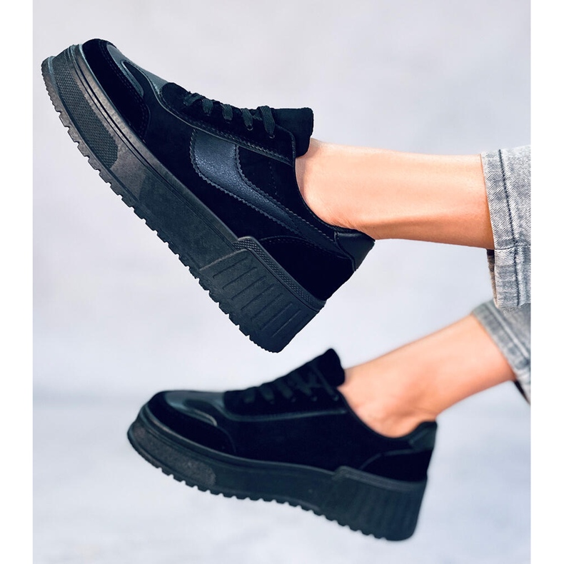 BM Scarpe da ginnastica con plateau Foret Black nero 2