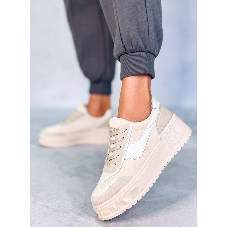 BM Sneakers con plateau Foret Beige 1