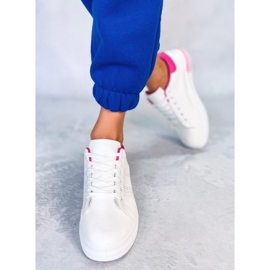 Sneakers con zeppa Maes Rose bianca 1