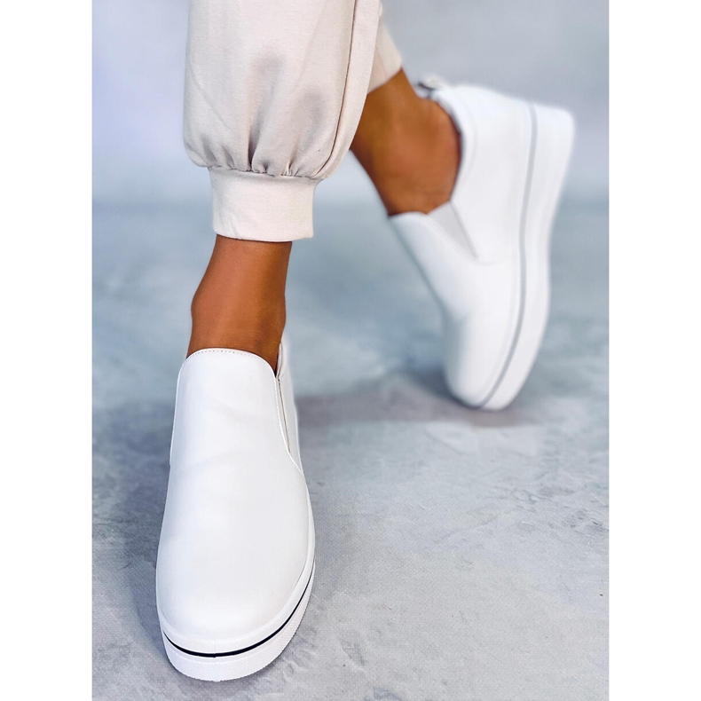 BM Sneakers con zeppa Naito bianche bianca 1