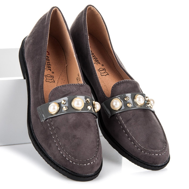 Seastar Mocassini con ornamenti grigio 1