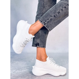 Sneakers a calzino Callens Bianco 2