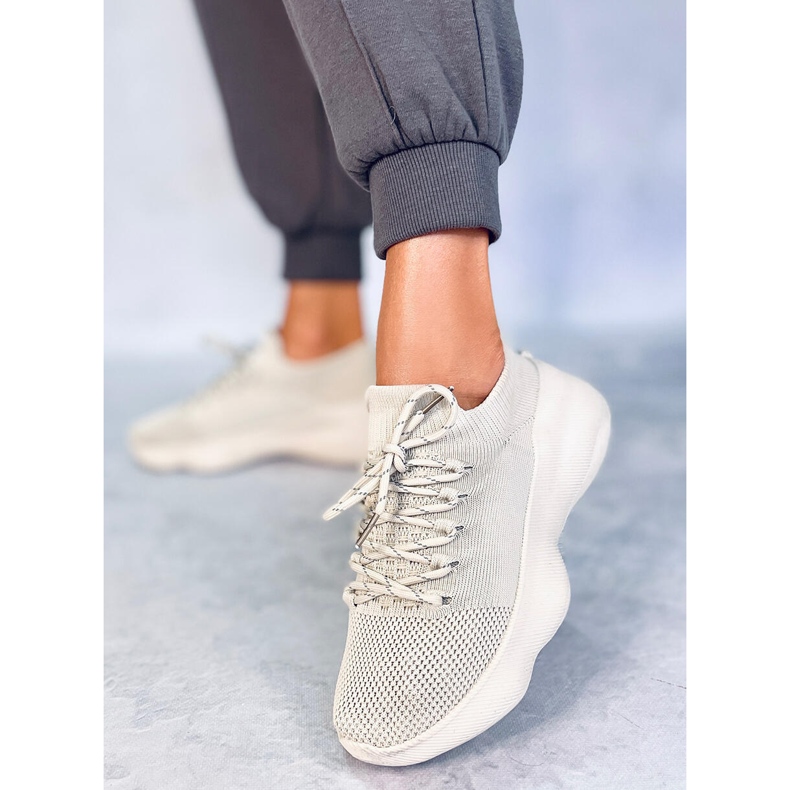Callens Sneakers a calzino beige 1