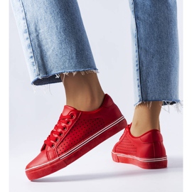 BM Sneaker in ecopelle rossa di Joffre rosso 1