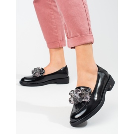 W. Potocki Scarpe da donna laccate con decoro Potocki nero 2