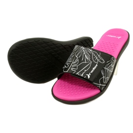 Ciabatte da piscina Rider 83331 AD447 bianco nero rosa 4