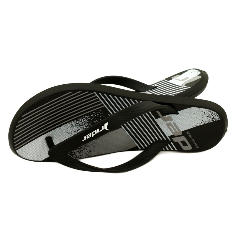 Ciabatte da uomo Rider 83419 AH973 Nero/Bianco 6