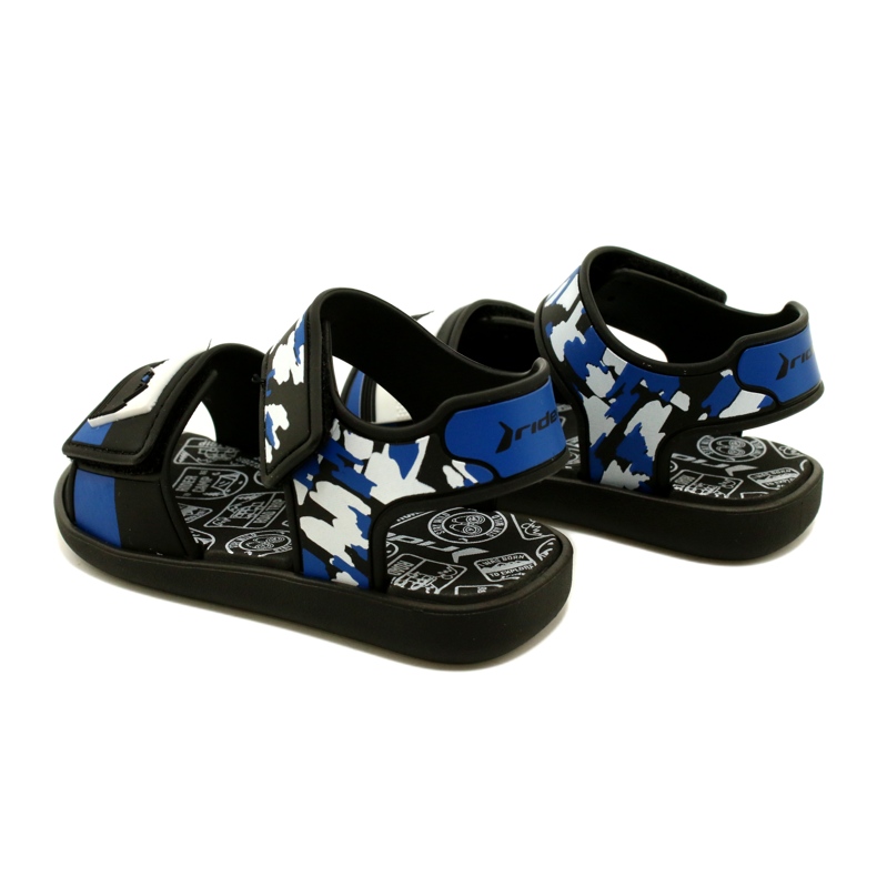 Boys 'Sandals Rider 83453 AG294 Black/Blue/White nero 6