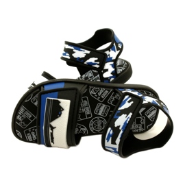 Boys 'Sandals Rider 83453 AG294 Black/Blue/White nero 5