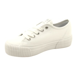 Lee Cooper LCW-23-31-1780L Scarpe da ginnastica con fondo spesso, bianche bianco 2