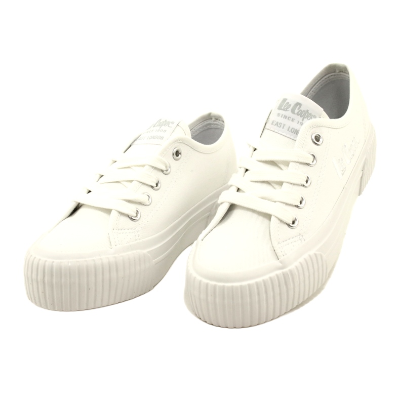 Lee Cooper LCW-23-31-1780L Scarpe da ginnastica con fondo spesso, bianche bianco 3