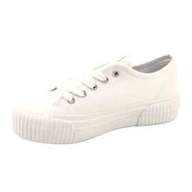 Lee Cooper LCW-23-31-1780L Scarpe da ginnastica con fondo spesso, bianche bianco 7