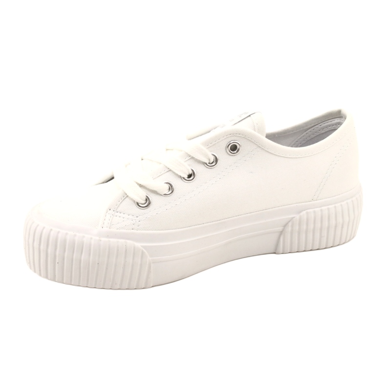 Lee Cooper LCW-23-31-1780L Scarpe da ginnastica con fondo spesso, bianche bianca 7