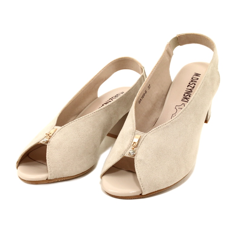 Sandali Sul Post Daszyński SA169-6 beige 3