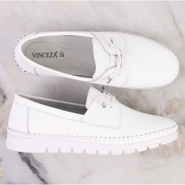 Scarpe sportive da donna in pelle bianca Vinceza SG23-7842 bianco 1