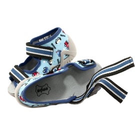 Pantofole per bambini Befado con velcro, blu 350P036 7