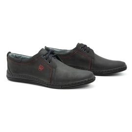 Polbut Scarpe in pelle per uomo 343 grigio 2