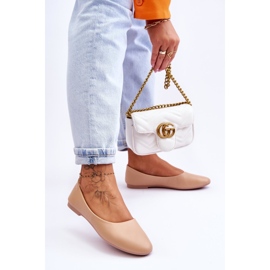 Ballerine classiche Stacee beige in pelle 2