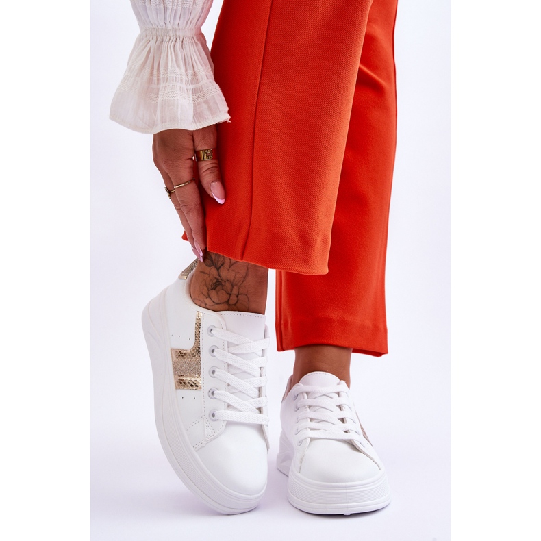 Diahna Sneakers Donna Bianche e Oro bianco 1