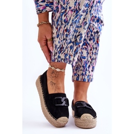 Espadrillas con piattaforma classica da donna nere Maurine nero 1