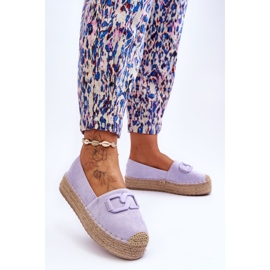 Espadrillas con plateau classico da donna viola Maurine 2