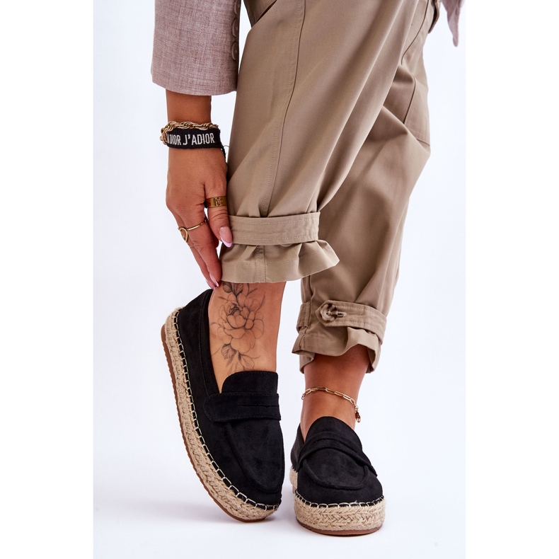 Espadrillas scamosciate da donna nere Keyla nero 1