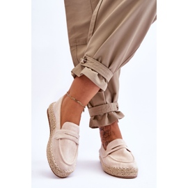 FI1 Espadrillas Scamosciate Donna Beige Chiaro Keyla 2