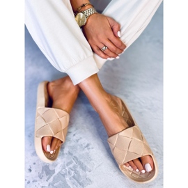 PA1 Ciabatte Lottner cachi in gomma beige 2